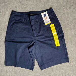 Matty M Navy Blue Women’s Bermuda Shorts